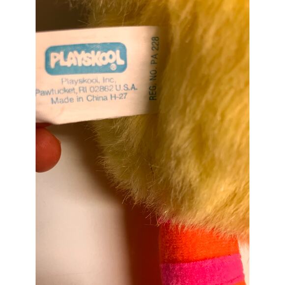 Vintage Big Bird Plush 13" Playskool Sesame Street 1986 70205 - Picture 5 of 6